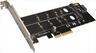 CONVERTOR PCI-E (4x) TO 2 x M.2 (SATA + NVME) ,  TXB044, LP