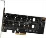 CONVERTOR PCI-E (4x) TO 2 x M.2 (SATA + NVME) ,  TXB044, LP