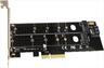 CONVERTOR PCI-E (4x) TO 2 x M.2 (SATA + NVME) ,  TXB044, LP