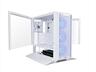 CASE LIAN LI E-ATX LANCOOL III Mid-Tower w/2x Tempered glass, 4x140mm PWM fans, Reversible Front I/O, White, LANCOOL 3-W