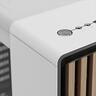 CASE FRACTAL DESIGN ATX Mid-Tower NORTH, 2x140mm Aspect 4-pin PWM fans, w/WINDOW Clear, Front wood panel, Chalk White, FD-C-NOR1C-04
