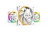 COOLERS CASE FAN 3x120mm BE QUIET! LIGHT WINGS WHITE PWM 1700rpm ARGB, RIFLE BEARING, Triple Pack, BL100