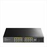 NET Switch POE+ CUDY 16-port 10/100, 2x Uplink GbE, SFP, FS1018PS1, 200W, Metal Rack-Mount