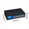 NET Switch DIEWU 16-port 10/100 TXE187, METAL