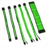 EXTENSION PSU KIT KOLINK ATX 24-pin, CPU 4+4-pin, PCI-E 8-pin x2, PCI-E 6+2-pin x3, w/cable clips GREEN/BLACK ZUAD-1278