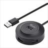 USB HUB 2.0 4PORT, TXD105-1 Black w/1m cable