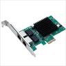 NET LAN PCIe 10/100/1000 2port, DIEWU TXA020, Chipset: Intel 82575, LP