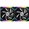 COOLERS CASE FAN 140mm LIAN LI UNI SL140 2-pack bundle w/controller, 2x140mm ARGB fans 1500 RPM PWM, Black, UF-SL140-2B