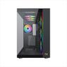 CASE XIGMATEK ATX mid-Tower AQUA ULTRA AIR BLACK w/2xTG, Top Mesh,Front ARGB LED strip,7x120mm Z20A ARGB Galaxy II Fan Control Kit,USB type C, EN41907