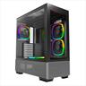 CASE MONTECH ATX SKY TWO ARGB w/ 2xTempered glass, 4x120mm ARGB PWM fans, Black