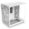 CASE NZXT ATX Mid-Tower H6 FLOW, Matte White w/750W C750 80+ Bronze, w/WINDOW + side & top MESH 3xF120Q Airflow 120mm fans