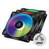 COOLERS CASE FAN 120mm ARCTIC P12 PWM PST A-RGB 0dB Pack of 3 (3x120mm) 2000 RPM BLACK ACFAN00232A