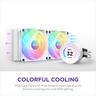 COOLERS CPU AIO NZXT Kraken 280 ELITE RGB, 2x140mm F140 RGB Core fans, RGB Controller, w/2.36" LCD display, RL-KR28E-W1, MATTE WHITE