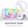 COOLERS CPU AIO NZXT Kraken 280 ELITE RGB, 2x140mm F140 RGB Core fans, RGB Controller, w/2.36" LCD display, RL-KR28E-W1, MATTE WHITE