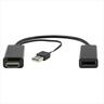CONVERTOR HDMI (M) + USB TO DP (F)