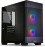 CASE LIAN LI micro ATX LANCOOL 205M MESH BLACK Mid-Tower w/ Tempered glass, 2x 140mm ARGB PWM fans, black