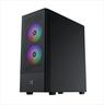 CASE XIGMATEK ATX HERO II AIR 3F, Left TG, Mesh Front panel , 3x120mm Z20F LED RGB FIXED fan, USB 3.0, EN41655