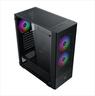 CASE XIGMATEK ATX HERO II AIR 3F, Left TG, Mesh Front panel , 3x120mm Z20F LED RGB FIXED fan, USB 3.0, EN41655