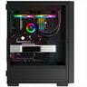 CASE XIGMATEK ATX mid-Tower LUX G BLACK w/TG Magnet flip, 4x120mm X24A, ARGB Galaxy II Fan Control Kit