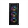 CASE XIGMATEK ATX mid-Tower LUX G BLACK w/TG Magnet flip, 4x120mm X24A, ARGB Galaxy II Fan Control Kit