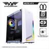 CASE ARMAGGEDDON microATX NIMITZ N5 AURORA WHITE, w/WINDOW, RGB FRONT PANEL, w/o OD DVD slot