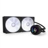 COOLERS CPU AIO NZXT Kraken 280 ELITE RGB, 2x140mm F140 RGB Core fans, RGB Controller, w/2.36" LCD display, RL-KR28E-B1, MATTE BLACK