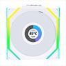 COOLERS CASE FAN 3x120mm LIAN LI UNI FAN SL w/ L-Wireless controller, LCD 120 Reverse Blade A-RGB PWM, White, 12RSLLCD1W3W