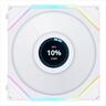 COOLERS CASE FAN 3x120mm LIAN LI UNI FAN TL LCD 120 A-RGB 1900 RPM PWM, w/Controller, White, 12TLLCD3W