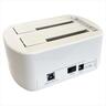 HDD/SSD 2,5"/3,5" DOCKING STATION LC-POWER,Dual bay, USB 3.2, White, LC-DOCK-U3-VI