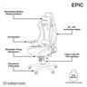 GAMING CHAIR NOBLECHAIRS EPIC BLACK EDITION NBL-PU-BLA-004