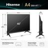 Hisense LED TV 40A4Q, Smart TV, Full HD, DTS Virtual X, VIDAA Smart OS