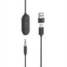 EARPHONES WIRED LOGITECH ZONE (Teams edition) w/microphone, USB-A, USB-C, 3.5 mm, Graphite, 981-001009