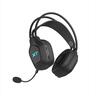HEADPHONES WIRELESS A4TECH X7 (XR-200)  Gaming RGB, w/mic, 3,5mm, 2.4G, BT 5.3, w/Extension Dock, black