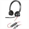 HEADPHONES POLY Blackwire 3320 w/microphone, MS Teams, USB-C + USB-C/A Adapter  8X220AA