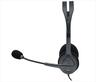 HEADPHONES LOGITECH H111 Black w/microphone 981-000593, 1x3.5mm