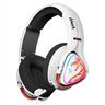 HEADPHONES WIRELESS A4TECH MR720 NARAKA Bloody Gaming RGB, w/mic, 3,5mm, 2.4G, BT 5.3, 90° Folding, w/Extension Dock, white