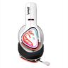 HEADPHONES WIRELESS A4TECH MR720 NARAKA Bloody Gaming RGB, w/mic, 3,5mm, 2.4G, BT 5.3, 90° Folding, w/Extension Dock, white