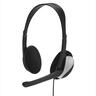 HEADPHONES HAMA HS-P100, w/microphone, 2x3,5mm, Black
