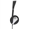 HEADPHONES HAMA HS-P100, w/microphone, 2x3,5mm, Black