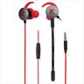 EARPHONES Gaming XTRIKE ME GE108 Gaming w/dual microphones (one detachable), 1x3.5mm / 2x3.5mm, Black/red