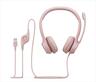 HEADPHONES LOGITECH H390 USB Rose w/Microphone 981-001281