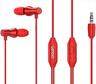 EARPHONES LENOVO HF130 Metal Headset w/microphone, Red