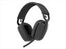 HEADPHONES WIRELESS LOGITECH Zone VIBE 100 Graphite, lightweight Bluetooth w/microphone 981-001213