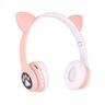HEADPHONES WIRELESS EXTRALINK KIDS CAT-EAR, PINK, FOLDABLE, RGB BT 5.0