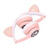 HEADPHONES WIRELESS EXTRALINK KIDS CAT-EAR, PINK, FOLDABLE, RGB BT 5.0