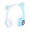 HEADPHONES WIRELESS EXTRALINK KIDS CAT-EAR, BLUE, FOLDABLE, RGB BT 5.0