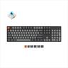 KEYBOARD MECHANICAL KEYCHRON K10 HS FULL SIZE RGB LED Gateron Blue switch, Multi-Device (Wired+Bluetooth) Black, K10-H2