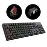 KEYBOARD MECHANICAL DARK PROJECT KD104A SIDE-PRINT BLACK FULL SIZE HS RGB Gateron Optical Red 2.0 switches, +4 switch ANSI layout