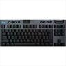 KEYBOARD MECHANICAL LOGITECH G915X LIGHTSPEED TKL WIRELESS RGB GL TACTILE CARBON w/bluetooth 920-012721