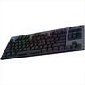KEYBOARD MECHANICAL LOGITECH G915X LIGHTSPEED TKL WIRELESS RGB GL TACTILE CARBON w/bluetooth 920-012721